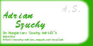 adrian szuchy business card